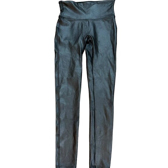 SPANX Faux Leather Leggings‎ Size Medium Style# 2437 Black - Picture 1 of 9